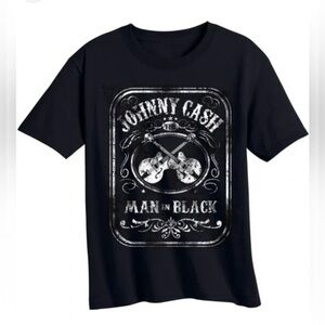 Kids Black Johnny Cash Graphic Tee - 3T